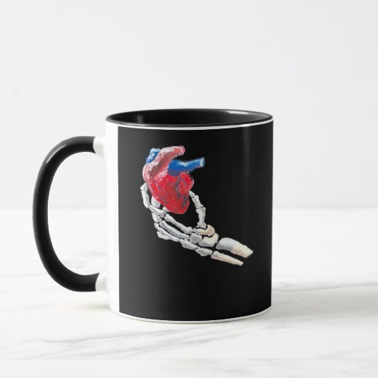 Mug C'Est Mon Coeur - Squelette Mains Coeurs (Gauche)
