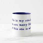 Mug C'est mon compartiment. Il y a beaucoup comme lui, (Centre)