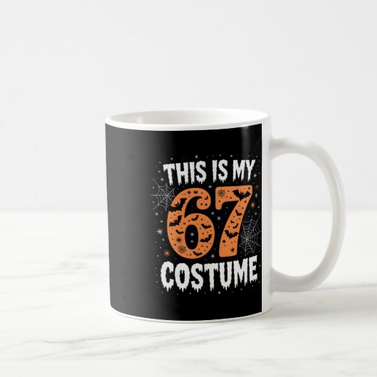 Mug C'est mon costume 67 Lazy Brainrot Meme 67 Drôle (Droite)