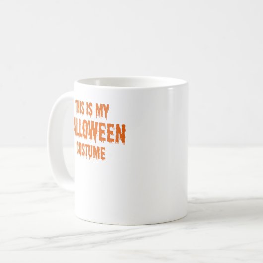 Mug c'est mon costume d'halloween (Devant gauche)