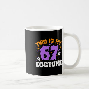 Mug C'est mon costume d'Halloween 67 numéro 6 7 Mème S