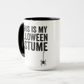 Mug C'est mon costume d'Halloween Ghost Spider Design (Devant gauche)