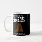 Mug C'est mon costume humain Je suis vraiment un ours  (Gauche)