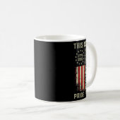 Mug C'est Mon Drapeau De Fierté 250 Ans 1776-2026 250e (Devant droit)
