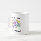 Mug C'est mon école de droit de cerveau… (Devant gauche)