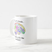 Mug C'est mon examen du barreau de cerveau… (Devant gauche)