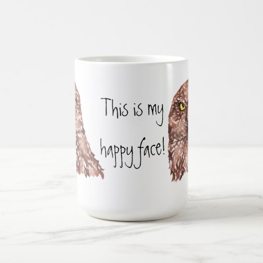 Mug C'est mon joyeux visage ! Chouette grumeuse (Centre)