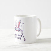 Mug C'est mon lapin de ski en combinaison de ski avec (Devant droit)