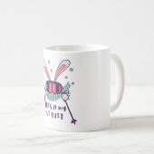 Mug C'est mon lapin de ski en combinaison de ski avec (Devant droit)