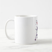 Mug C'est mon lapin de ski en combinaison de ski avec (Gauche)