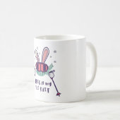 Mug C'est mon lapin de ski en combinaison de ski avec (Devant droit)