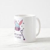 Mug C'est mon lapin de ski en combinaison de ski avec (Devant droit)