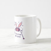 Mug C'est mon lapin de ski en combinaison de ski avec (Devant droit)