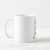 Mug C'est mon lapin de ski en combinaison de ski avec (Gauche)