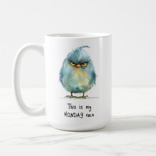 Mug C'est Mon Lundi Face Grumpy Bird (Gauche)