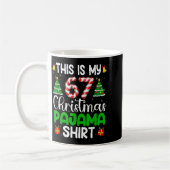 Mug C'est mon pyjama de Noël 67 drôle six sept mème (Gauche)