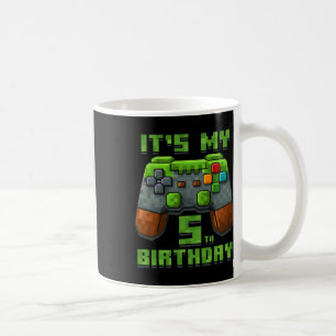 Mug C'est mon t-shirt d'anniversaire 5 ans Gamer Vidéo