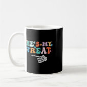 Mug C'est mon traitement Skeleton Halloween Couples (Gauche)