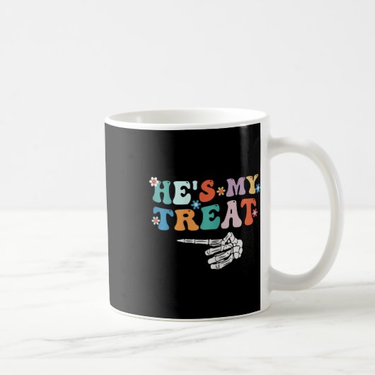 Mug C'est mon traitement Skeleton Halloween Couples (Droite)