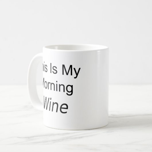 Mug C'est mon vin du matin (Devant gauche)