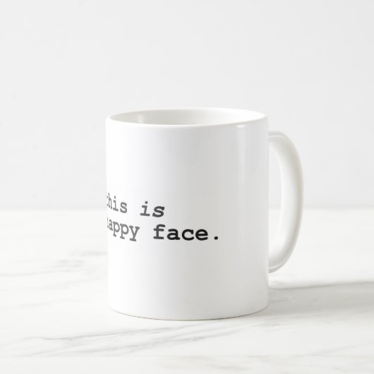 Mug C'est mon visage heureux (Devant droit)