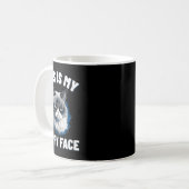 Mug C'Est Mon Visage Heureux - Chat Drôle Avec Le Visa (Devant gauche)