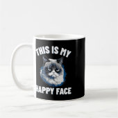Mug C'Est Mon Visage Heureux - Chat Drôle Avec Le Visa (Gauche)