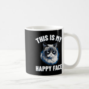 Mug C'Est Mon Visage Heureux - Chat Drôle Avec Le Visa