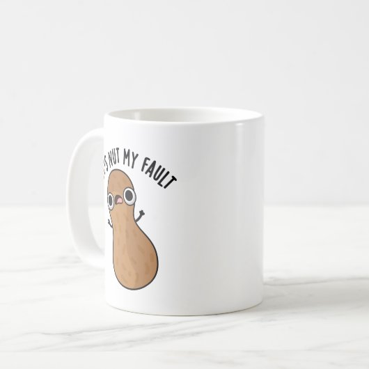 Mug C'est Nut My Fault Funny Peanut Pun (Devant gauche)