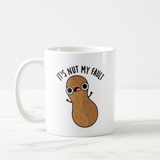 Mug C'est Nut My Fault Funny Peanut Pun (Gauche)