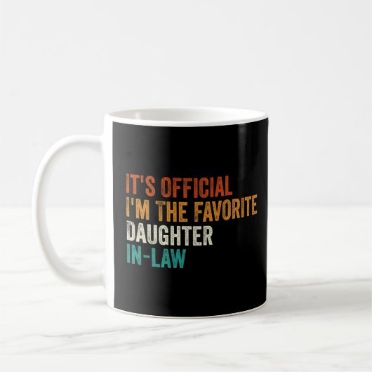 Mug C'est officiel Je suis la belle-fille préférée (Gauche)