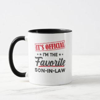 Mug C'est officiel Je suis le gendre favori