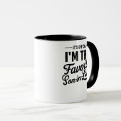 Mug C'est officiel Je suis le gendre favori (Devant droit)