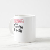 Mug C'est officiel que je suis le gendre préféré (Devant gauche)