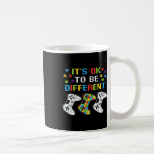 Mug C'Est Ok D'Être Différent Jeu Vidéo Gamer Autism A