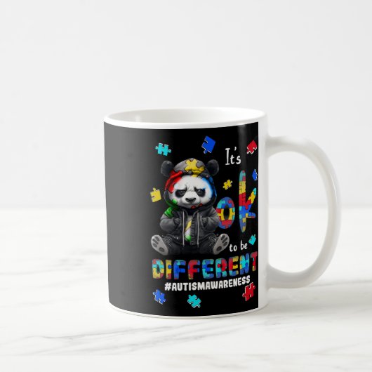 Mug C'est Ok D'être Différent Panda Autisme (Droite)