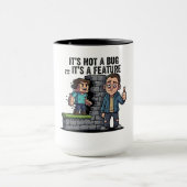Mug C'est Pas un Bug C'est une Fonctionnalité Codeur (Centre)