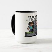 Mug C'est Pas un Bug C'est une Fonctionnalité Codeur (Devant gauche)