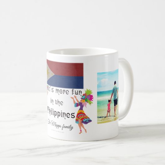 Mug C'est plus d'amusement aux Philippines - famille (Devant droit)