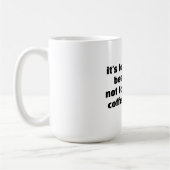 Mug C'est pour la bière pas pour le café drôle (Gauche)