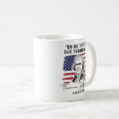 Mug C'est prévu pour demain 4 juillet Thomas Jefferson (Devant droit)