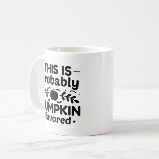 Mug C'Est Probablement Citrouille (Devant gauche)