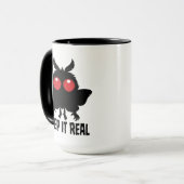 Mug C'est réel, étrange Mothman, le cryptide mystérieu (Devant gauche)