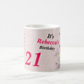 Mug C'est Son Anniversaire Kitten and Flowers Version (Centre)