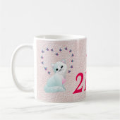 Mug C'est Son Anniversaire Kitten and Flowers Version (Gauche)