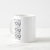 Mug C'est sur vous, Gym Succès Hustle Grind Motivation (Devant gauche)