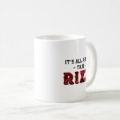 Mug C'est tout sur ce Rizz Rouge Gris (Devant droit)