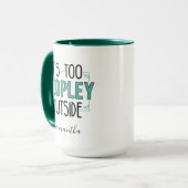 Mug C'est trop de gens à l'extérieur Introvert Gag Cus (Devant gauche)
