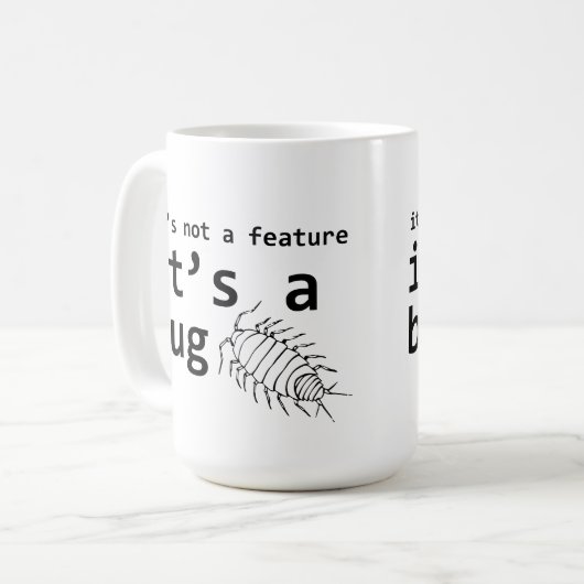 Mug C'est un bug (Devant gauche)