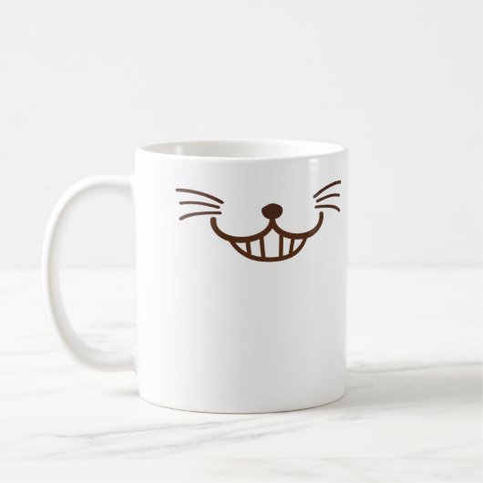 Mug C'est un chat ! (Φ ω Φ) visage astucieux de chat (Gauche)